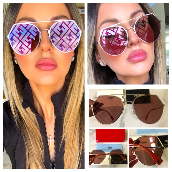 ?NEW SPECIAL EDITION FENDI AVIATOR SUNGLASSES ? main image 6
